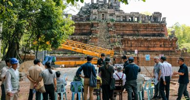 អ្នកជំនាញការអាដហុកអាយស៊ីស៊ីអង្គរ-សំបូរព្រៃគុក បន្តចុះពិនិត្យការដ្ឋានជួសជុលមួយចំនួន នៅអតីតរាជធានី ក្រុងអង្គរធំ -ICC-Angkor/Sambor Prei Kuk Ad Hoc Experts Continue to Inspect Restoration Sites in the Former Capital, Angkor Thom-​  04 June 2026